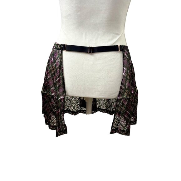 Savage X Fenty Multicolor Plaid Lace Lingerie Skirt Womens Size 1X - Picture 2 of 11